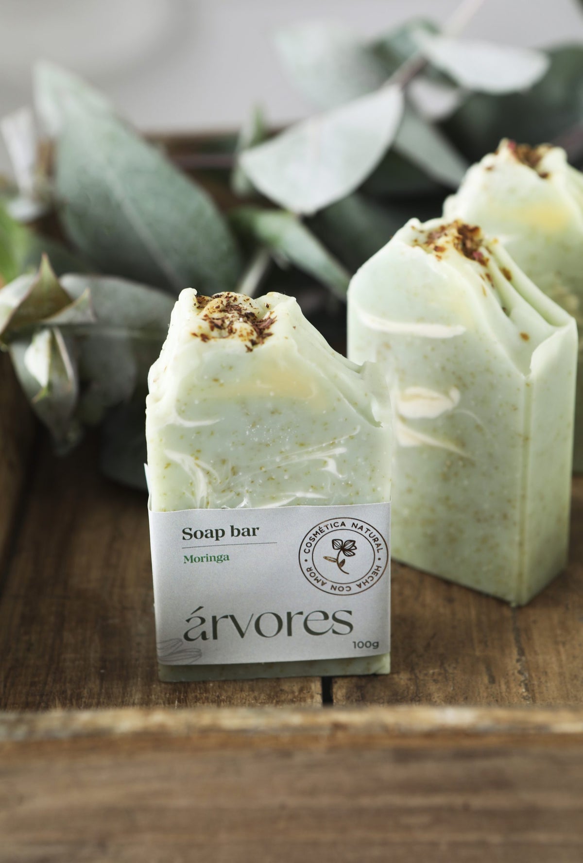 Jabón Natural Moringa& Te Verde