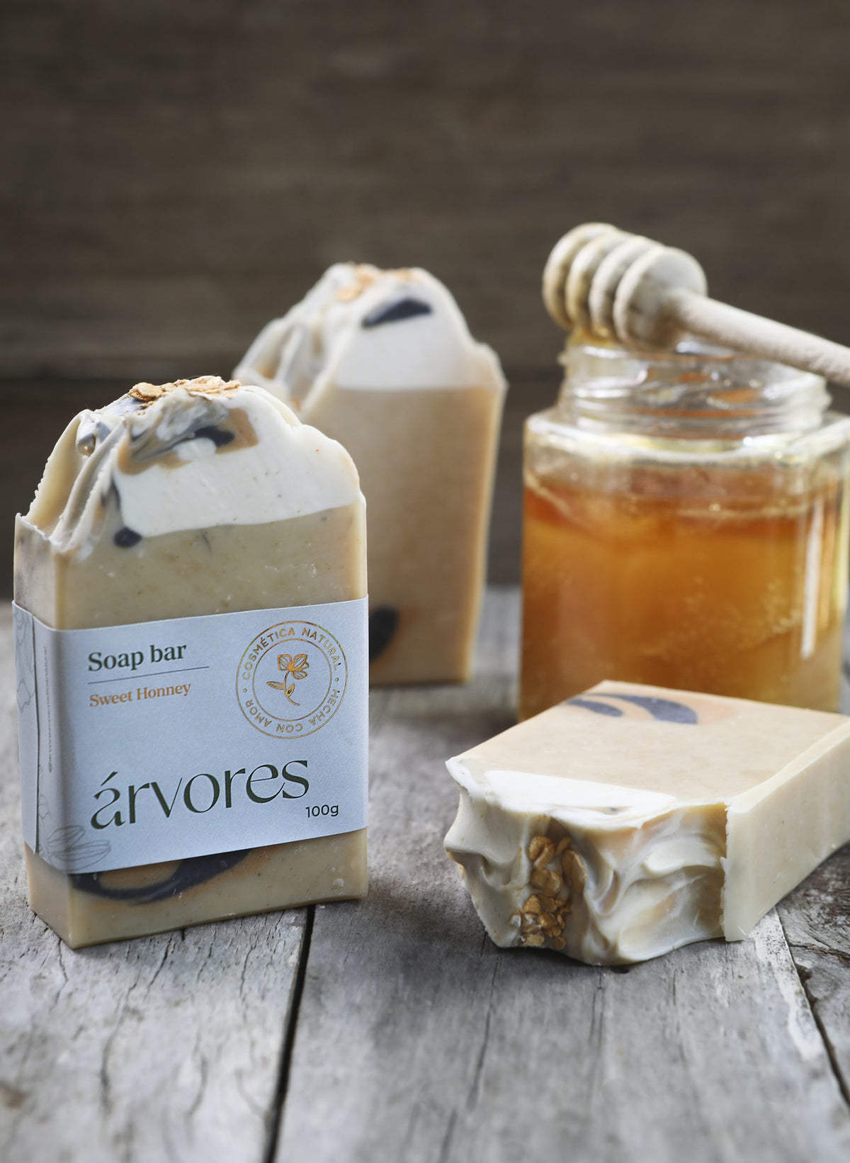 Jabón Natural Sweet Honney (Avena&Miel) - imagen 3