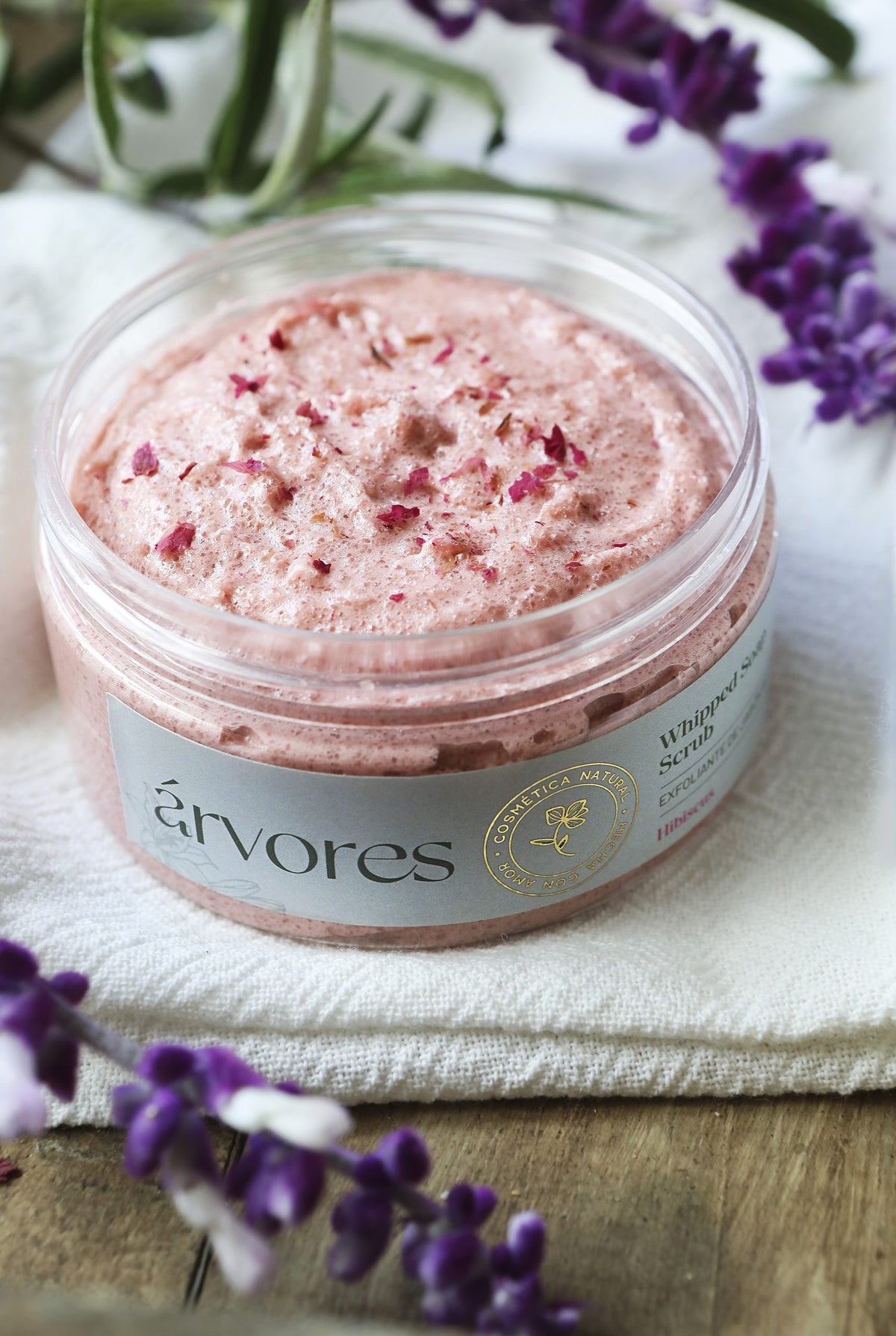 Jabón Exfoliante Corporal Cremoso Hibiscus
